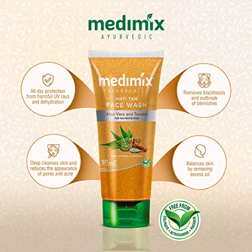 Medimix Ayurvedic Anti Tan Face Wash, 100ml