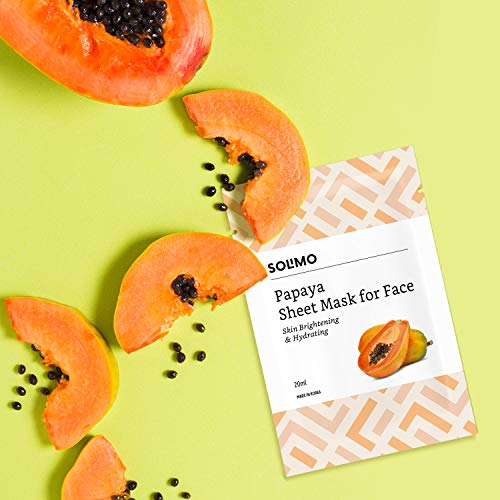 Solimo Face Sheet Mask, Papaya