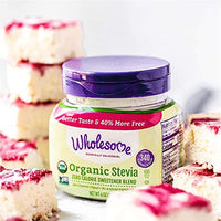 Wholesome Organic Stevia, Zero Calorie Sweetener Blend, Non GMO & Gluten Free, 6 oz jar (Pack of 1)