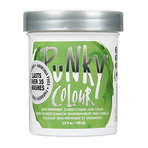 Jerome Russell Punky Semi Permanent Hair Color Conditioning, 100ml - Spring Green (Pack of 1)