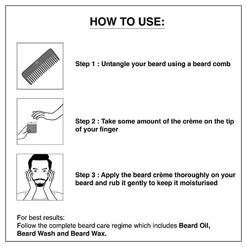 The Man Company Beard Softening Cream with Argan & Mint | Best Softener & Moisturiser for Daily use | (50 g)