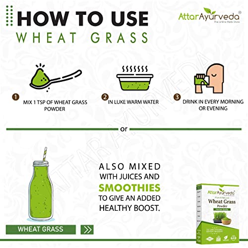 Attar Ayurveda Wheat Grass Powder (100 Gram)