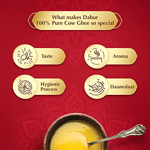 Dabur 100% Pure Cow Ghee with Rich Aroma 1L