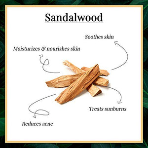 Good Vibes Sandalwood Skin Soothing Facial Kit - 4 Step Skin Care Includes Cleanser, Scrub, Cream and Pack - 10 g each - Cruelty Free