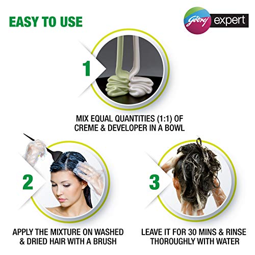 Godrej Expert Rich Crème Hair Colour Shade 4.06 DARK BROWN, Pack of 4