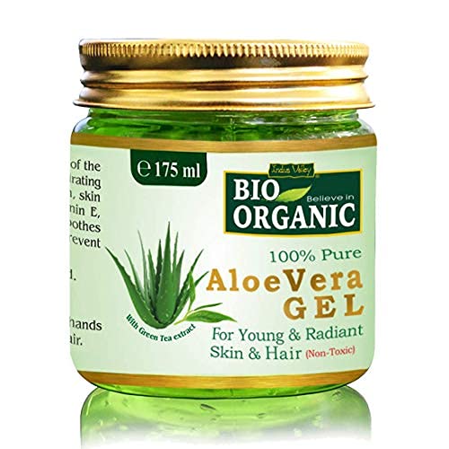 INDUS VALLEY Aloe vera Gel and Sandalwood Face Pack Powder (175ml +200g)
