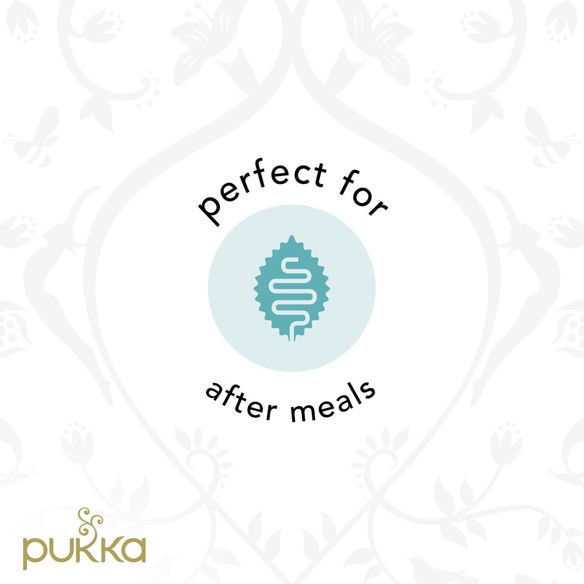 Pukka Organic Tea Bags, Three Mint Herbal Tea, Perfect for Cooling Refresh, 20 Count (Pack of 6) 120 Tea Bags