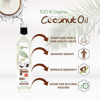 Nutriorg Cold Pressed Extra Virgin Coconut Oil 250ml | with Rich Tropical | Coconut Aroma