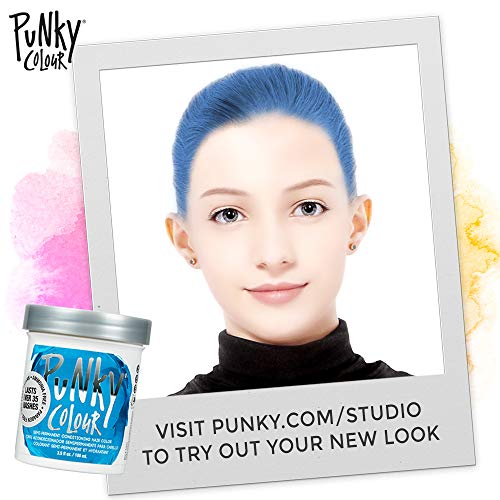 Jerome Russell Punky Semi Permanent Hair Color Conditioning, 100ml - Lagoon Blue (Pack of 1)