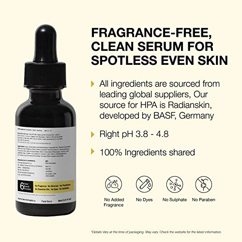 Minimalist 3% Tranexamic Acid Face Serum for Melasma, Pigmentation, Erythema & Acne Scars | Face Serum with HPA to Remove Melasma & Post Inflammatory Hyperpigmentation or Erythema (PIH & PIE) | 30 ml