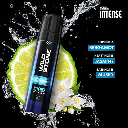 Wild Stone Intense Trance and Ocean No Gas Deodorants for Men, Pack of 2 (120ml each)