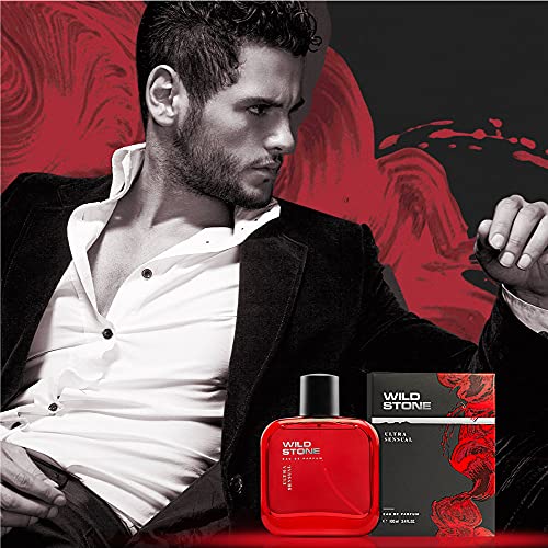 Wild Stone Ultra Sensual Perfume Spray for Men, 100ml, A Sensory Treat for Casual Encounters, Aromatic Blend of Masculine Fragrances