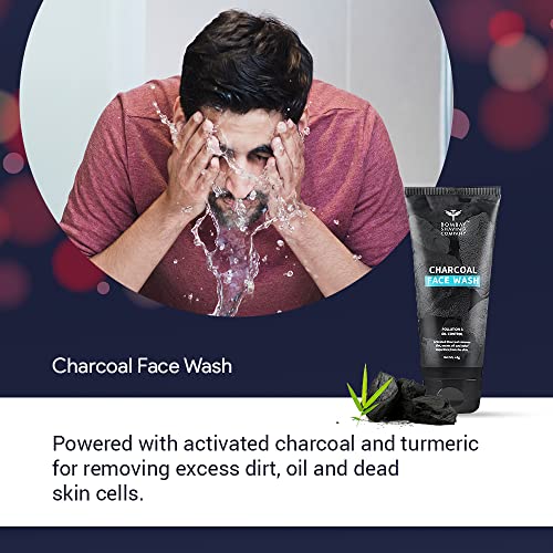 Bombay Shaving Company Charcoal De-Tan & Detox Gift Kit | Charcoal Face Wash, Charcoal Scrub, Charcoal Peel-Off Mask, Charcoal Face Pack, Charcoal Sheet Face Mask | Gift Kit for Men