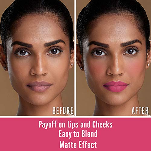Lakmé 9 to 5 Weightless Mousse Lip Color & Cheek Color, Matte Finish - Fuchsia Sude, 9 g
