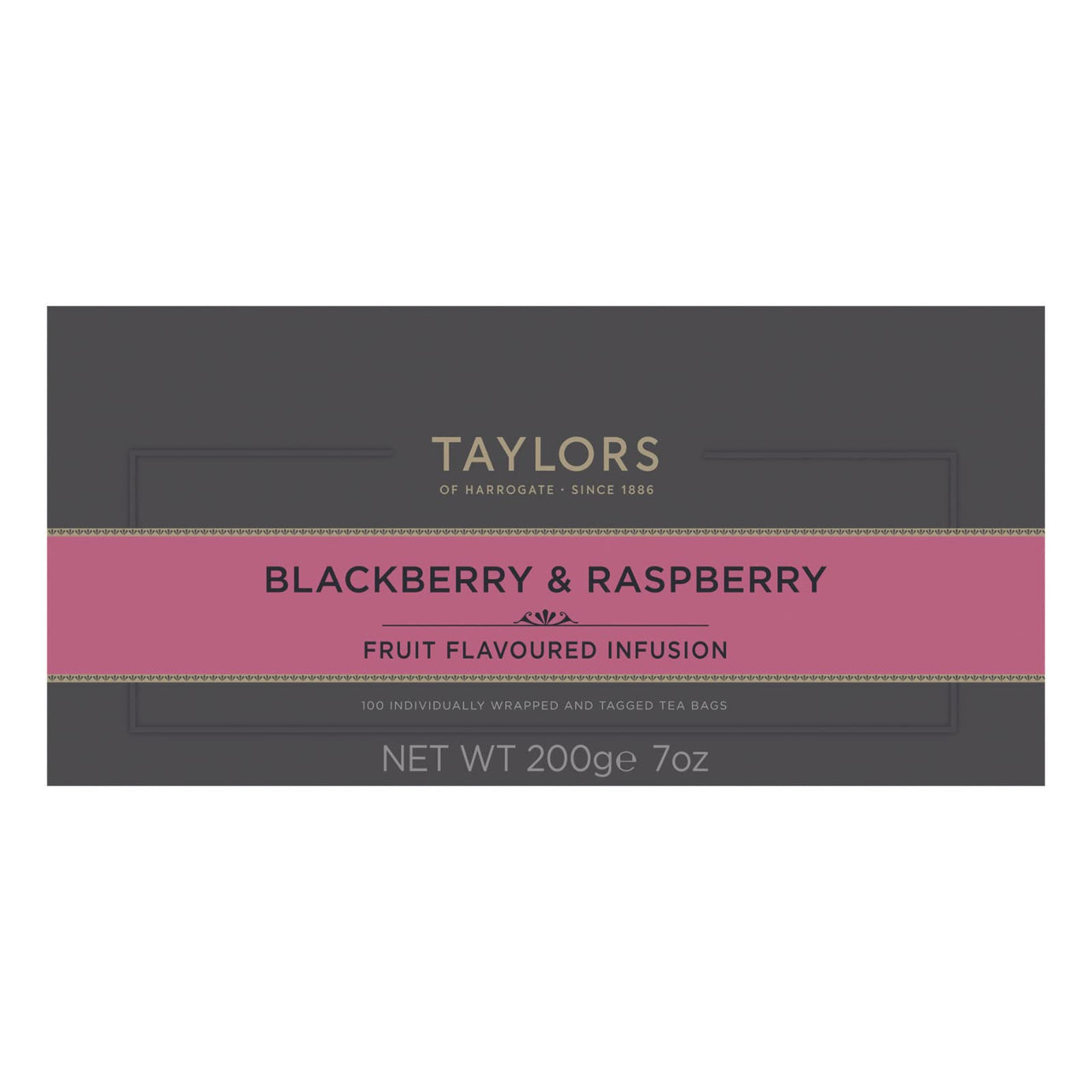 Taylors of Harrogate Blackberry & Raspberry Herbal Tea, 100 Count (Pack of 1)