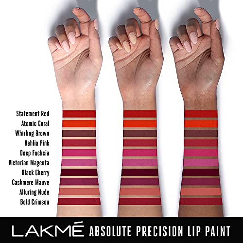 LAKMÉ Absolute Precision Lip Paint, Matte Finish - Whirling Brown, 3g