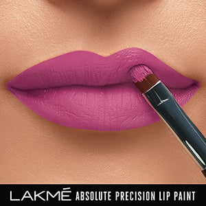 Lakmé Absolute Precision Lip Paint, Matte Finish - Victorian Magenta, 3g