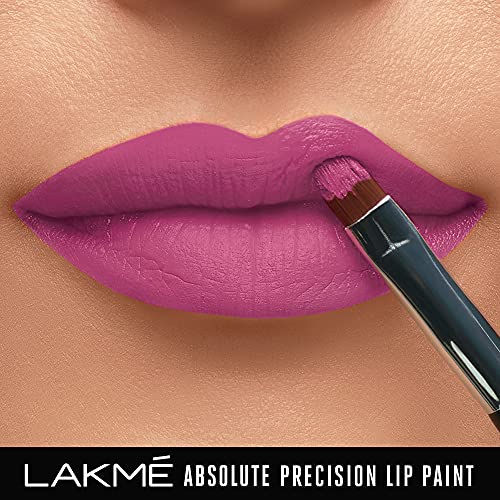 Lakmé Absolute Precision Lip Paint, Matte Finish - Victorian Magenta, 3g