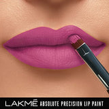 Lakmé Absolute Precision Lip Paint, Matte Finish - Victorian Magenta, 3g