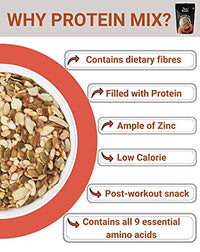 True Elements Protein Mix Seeds 125g - Roasted Seeds and Nut Mix, 28g Plant Protein | Protein Snacks | Seeds for Eating