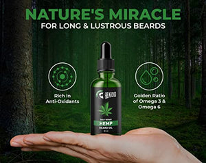 Beardo Daily Repair Hemp Beard Oil, 30 ml | Non-Sticky, Light Beard Oil for Men| Pleasant Fragrance | Miracle of Hemp Seed Oil | Repair
