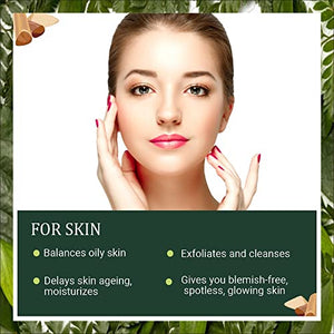 INDUS VALLEY Organic Sandalwood Face Pack + Kaolin Clay & Multani Mitti Powder | Healing Clay | Bentonite clay (200+100+200=500g)