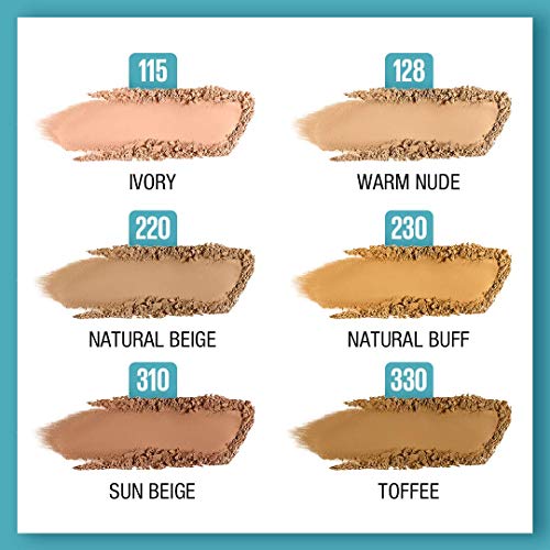 Maybelline New York Fit Me Compact Powder, 128 - Pack Of 2 | Oil Control Compact Powder | Compact Powder With SPF.