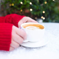 Barnie's  Santa's  White Christmas Whole Bean Coffee with Smooth Coconut, Caramel and Warm Vanilla Flavors, Medium Roasted Arabica Coffee Beans, 10 oz Bag