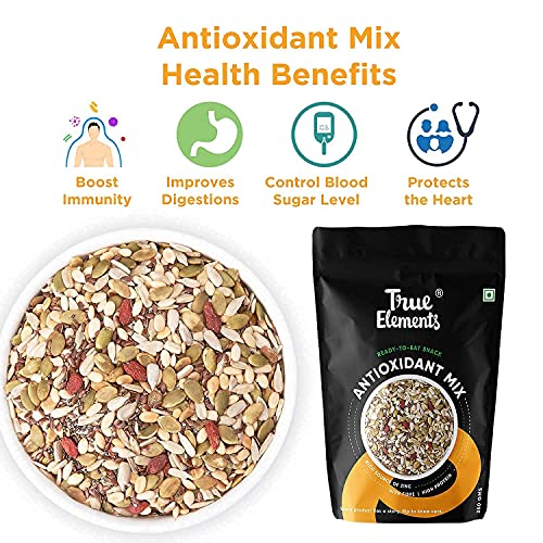 True Elements Antioxidant Mix Seeds 125g * 2 - Seeds Mix for Eating | Roasted Seeds | Healthy Snacks