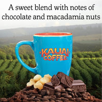 Kauai Hawaiian Ground Coffee, Mocha Macadamia Nut Flavor - Gourmet Arabica Coffee From Hawaii's  Largest Coffee Grower - Rich Flavor with Nutty Notes and Sweet Chocolate Overtones - 24 Ounce