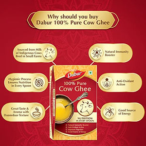 Dabur 100% Pure Cow Ghee with Rich Aroma 1L