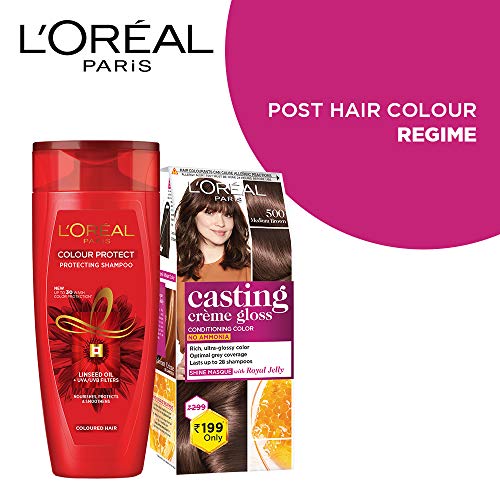 L'Oreal Paris Casting Crème Gloss Hair Colour - Small Pack, 500 Medium Brown, 45g