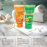 Lakmé Blush & Glow Green Apple Apricot Scrub, Gentle On Skin, Deep Cleansing Gel Scrub 100 g
