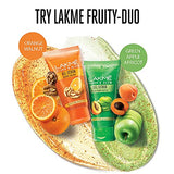 Lakmé Blush & Glow Green Apple Apricot Scrub, Gentle On Skin, Deep Cleansing Gel Scrub 100 g