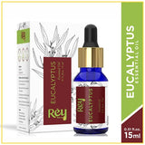 Rey Naturals Eucalyptus Oil, 15 ML 100% Natural For Aromatherapy & Aroma Diffusers For Massage Over Skin, Muscle & Joints