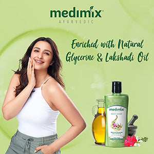 Medimix Ayurvedic Natural Glycerine with Lakshadi Oil Body Wash, 250 ml