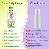 Dabur Baby Powder: No added Talc and Asbestos | Contains Oat Starch , Arrowroot Powder & Amba Haldi |Hypoallergenic & Dermatologically Tested with No Paraben & Phthalates - 300 g