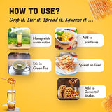 Dabur Honey :100% Pure World's  No.1 Honey Brand with No Sugar Adulteration , Squeezy Pack - 400g (Buy 1 Get 1 Free)