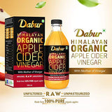 DABUR Himalayan Organic Apple Cider Vinegar with Mother of Vinegar |100% Pure| USDA Organic Certified |Raw, Unfiltered and Unpasteurized|Helps Boost Immunity - 500 ml