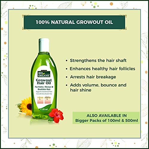 INDUS VALLEY Anti Hair-fall Pack with Amla ,Shikakai ,Reetha ,Growout Oil ,Growout Shampoo (30g+30g+30g=90g , 25ml+25ml=50ml)
