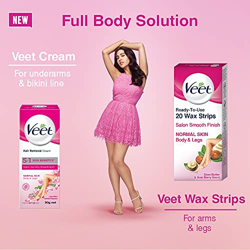 Veet Normal Skin 50g cream + Veet Normal Skin Wax Strips 20 units