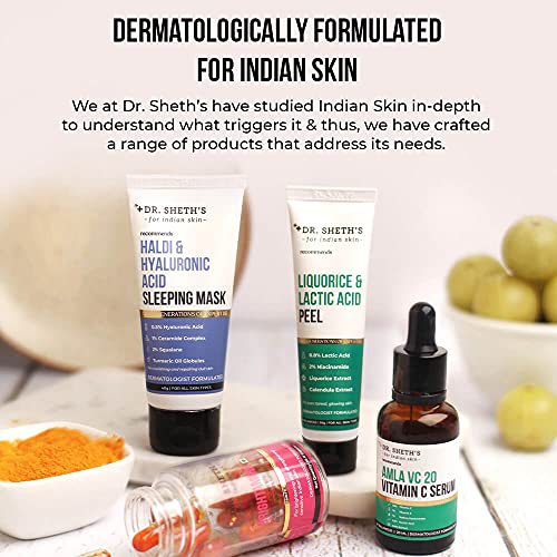 Dr. Sheth's  Centella & 2% Vitamin E Face Cleanser - Vegan with Almond Oil, Ashwagandha And Aloe Vera Extract for Fresh, & Glowing Skin | Repairs & Hydrates Skin, 50ml