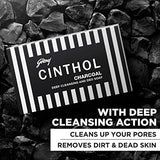 Cinthol Charcoal Deep Cleansing and Deo Bath Soap for Oil-free Skin, Pack of 3 (125g each)