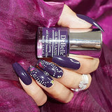 DeBelle Gel Nail Polish Royale' Viola (Dark Violet), 8 ml - Enriched with natural Seaweed Extract, cruelty Free, Toxic Free