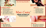 MAX CARE Maxcare Virgin Coconut Oil (Cold Pressed) 500ML Wide Mouth