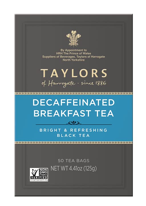 Taylors of Harrogate Decaffeinated Breakfast, 50 Teabags