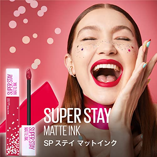 Maybelline New York SuperStay Matte Ink Rogue Reds, 285 GRITTY (5ml) - Long lasting Transfer proof Red Lipstick Shades that Superstay for upto 16Hrs, 5 ml.