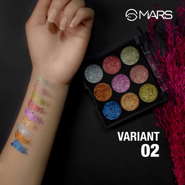MARS Glitter Eyeshadow Palette 7.65 g (Shade-02)