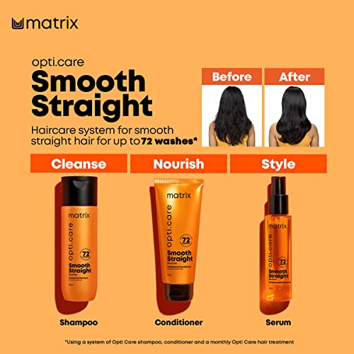 MATRIX Opti Care Professional Conditioner | Intensely moisturizes leaving Smooth Straight and shiny hair | With Shea Butter | For Unruly Hair | Paraben Free