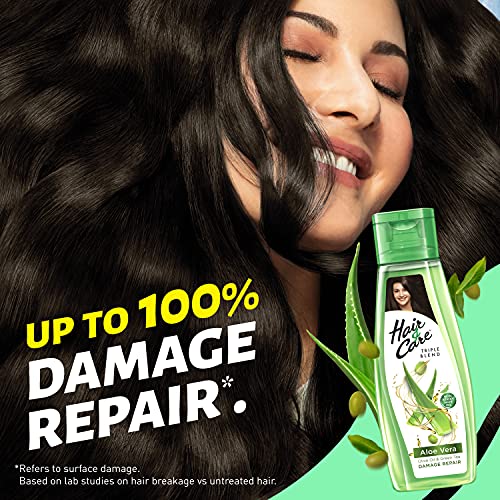 Hair & Care with Aloe Vera, Olive Oil & Green Tea Damage Repair Non-Sticky Hair Oil, 300 ml